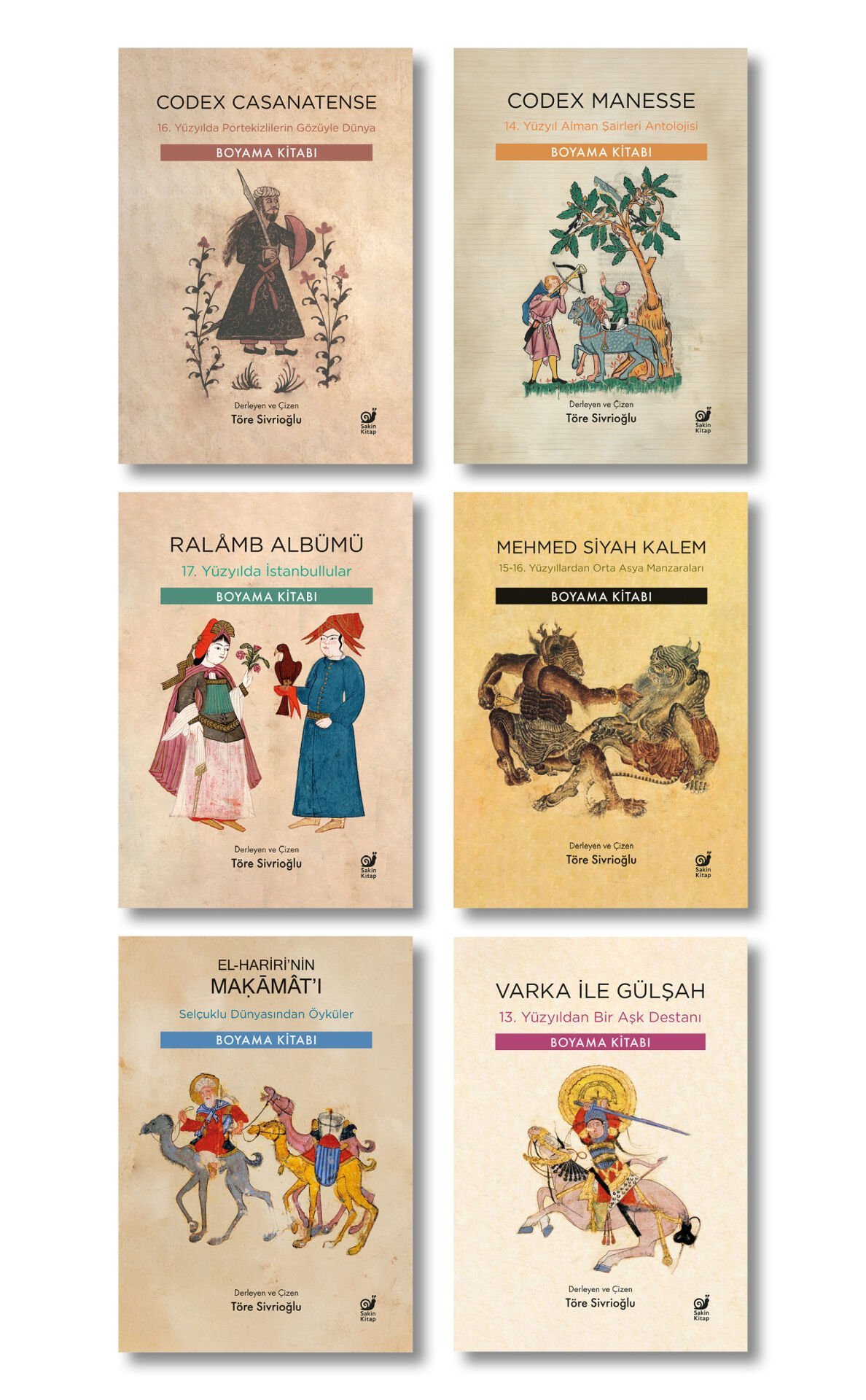 Töre Sivrioğlu Tarihi Boyama Kitapları Seti