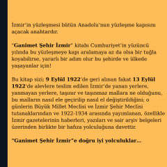Ganimet Şehir İzmir: Farklı Bir İzmir “Kurtuluş” Tarihi