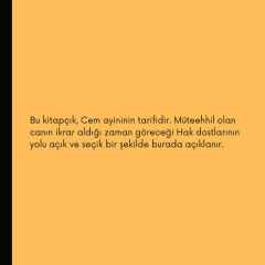 Alevilikte ve Bektaşilikte İkrar Töreni (Risale-i Mergube)