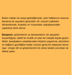 Türk ve Yunan (Türkiye, Yunanistan ve Yunan Adaları'nda İnançlar, Irklar, Toplum ve Manzara)