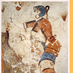 Safran Toplayan Kadın, Prehistorik Thera: Charm / Anahtarlık