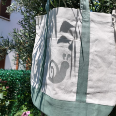 Sakin Mint Trend Kanvas Plaj Çantası