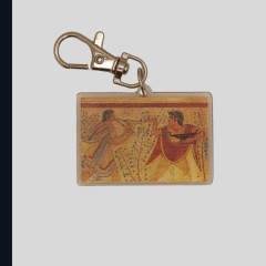 Müzisyen ve Dansçı, Leoparlar Mezarı, Etrüsk Duvar Resmi: Charm / Anahtarlık