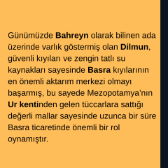 Mezopotamya Kaynaklarında Dilmun (Diplomasi, Ticaret ve Mitoloji)