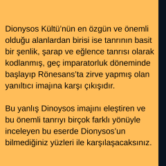 Dionysos Kültü: Kökenleri ve Anlamı Üzerine Bir İnceleme