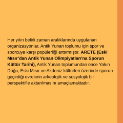 Arete :Eski Mısır’dan Antik Yunan Olimpiyatları'na Sporun Kültür Tarihi)